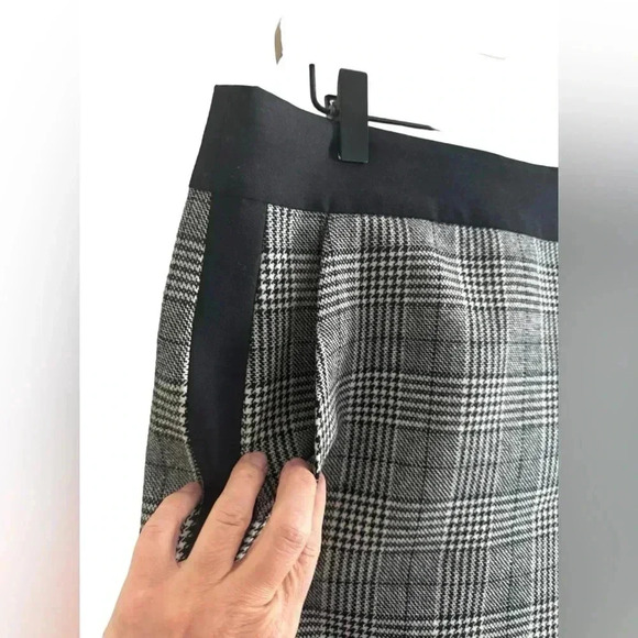 J.CREW Women’s Plaid Wool A-Line Skirt with Front Slit, Size 10 - Picture 3 of 11